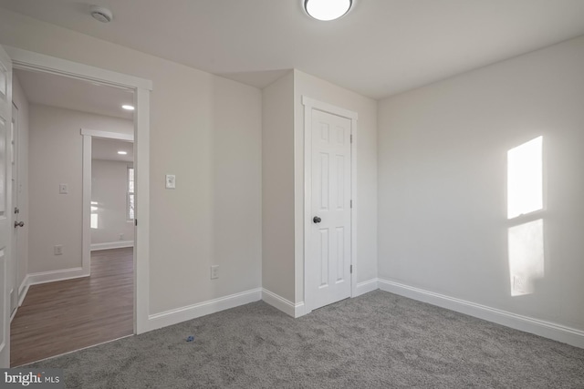 view of carpeted empty room