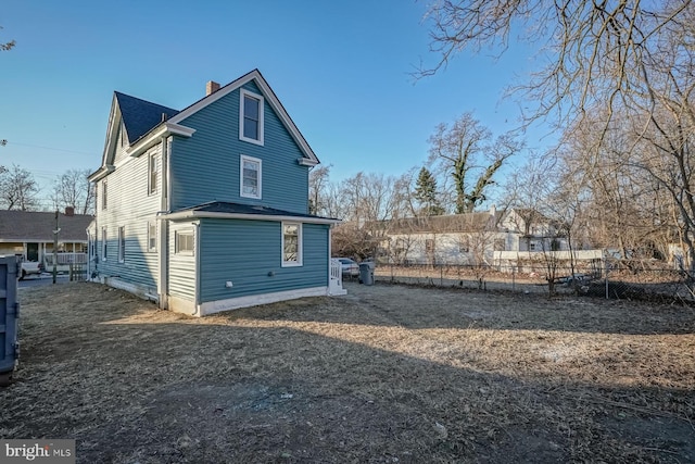 view of rear view of property