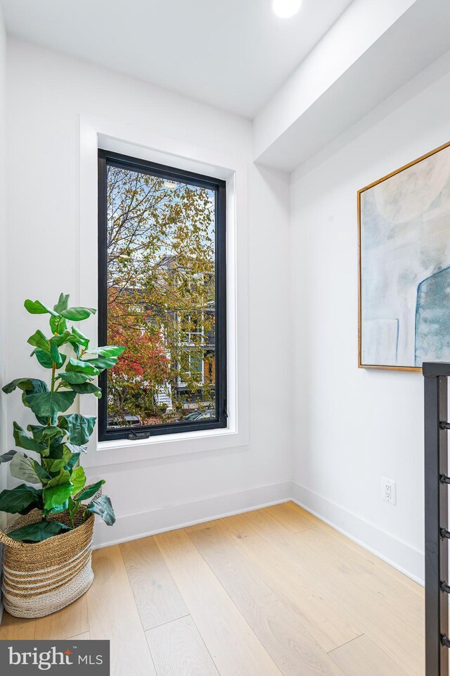 interior space with light wood-type flooring