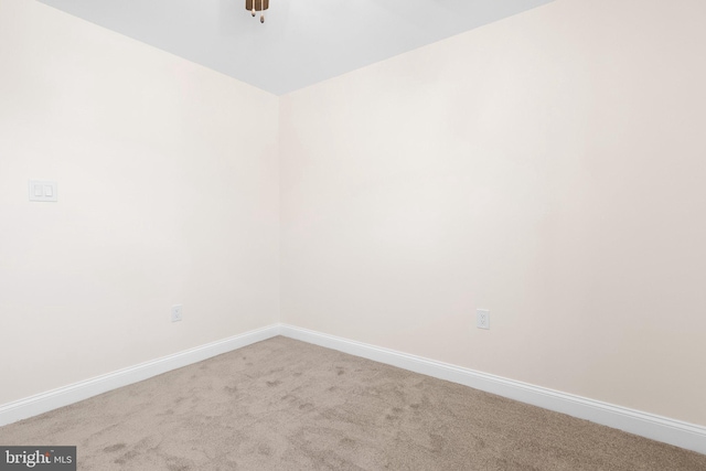 view of carpeted empty room