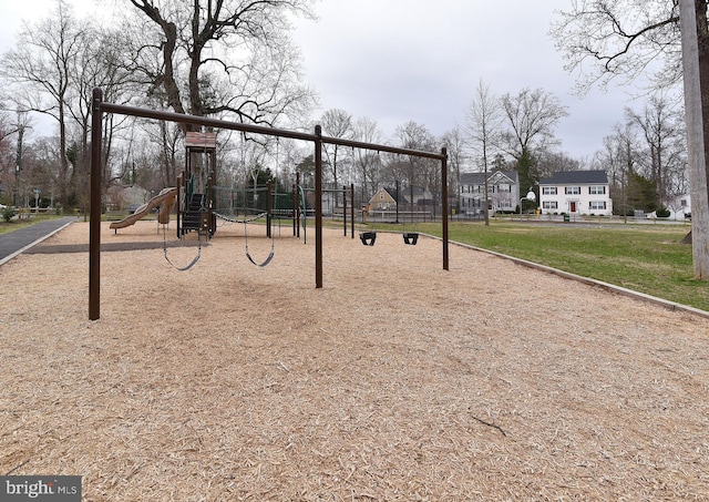 view of jungle gym