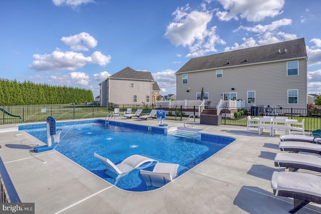 view of pool with a patio