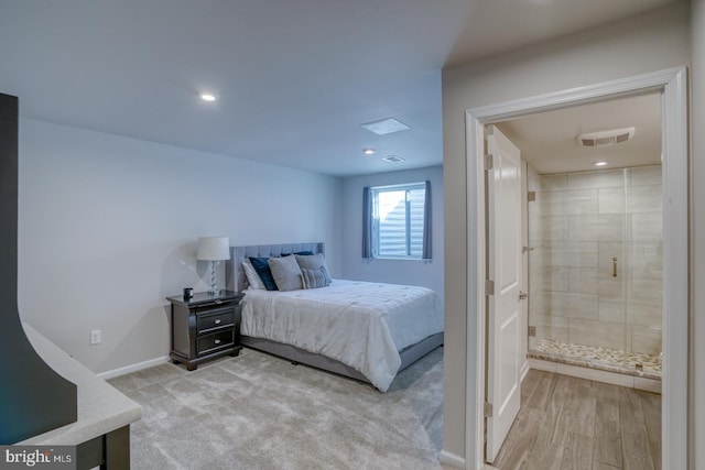 bedroom with ensuite bathroom