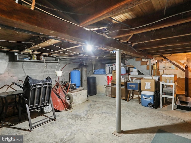 view of basement