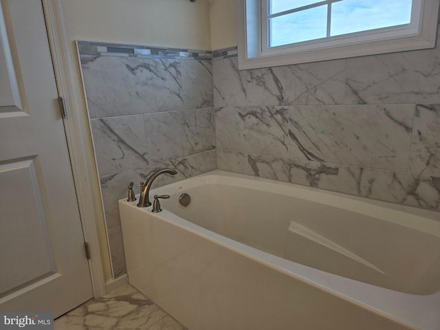 bathroom featuring a bathtub