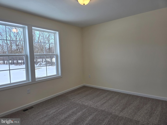 view of carpeted empty room