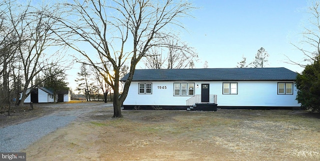 view of front of property