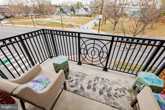 view of balcony