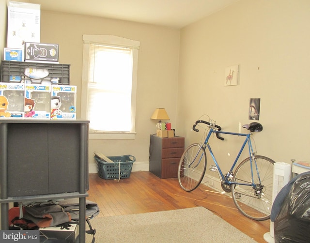 misc room featuring hardwood / wood-style floors