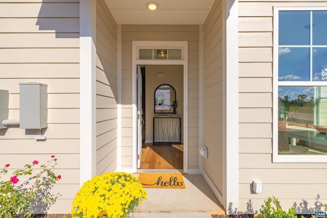 view of property entrance