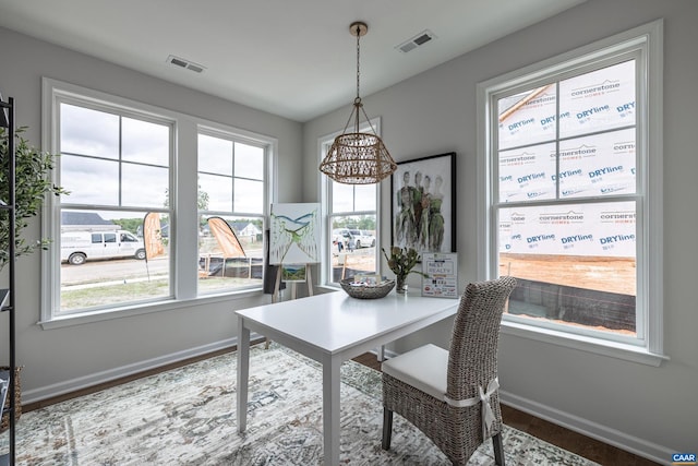 dining room featuring hardwood / wood-style floors