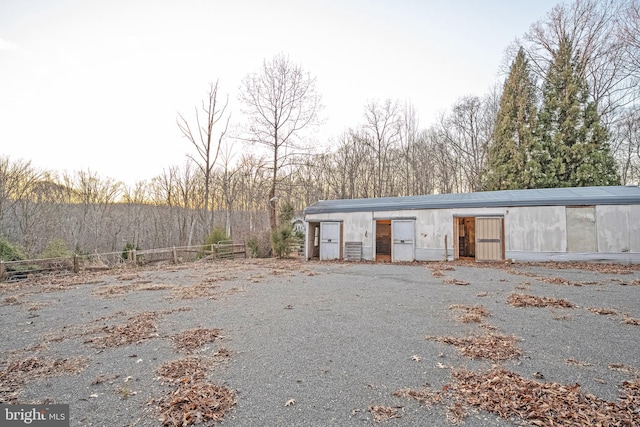 view of outbuilding