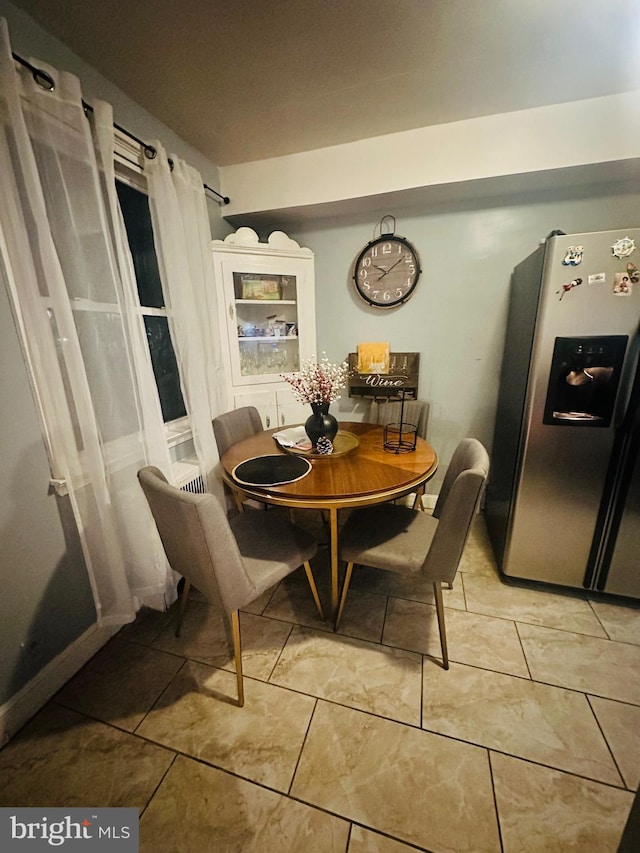 view of dining area