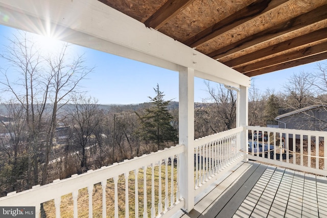 view of wooden terrace