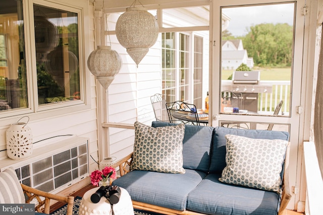 view of sunroom / solarium