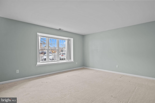 view of carpeted empty room