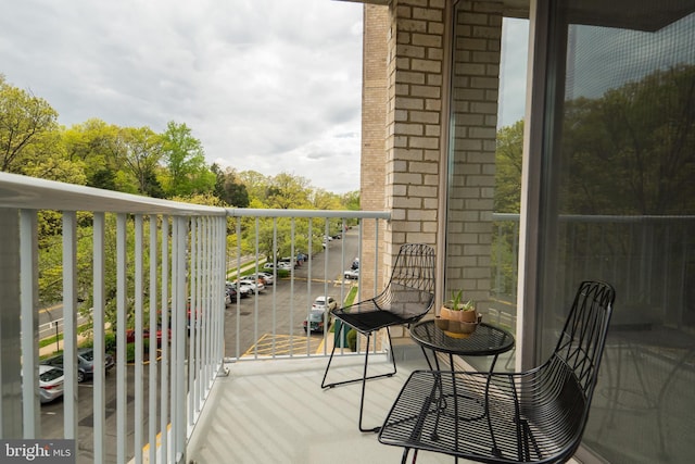 view of balcony