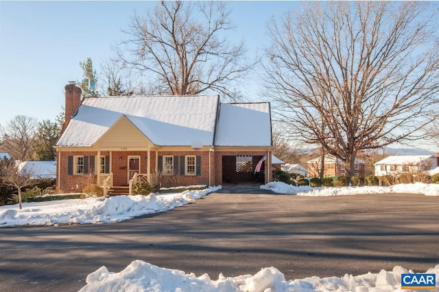 view of front of property with a carport