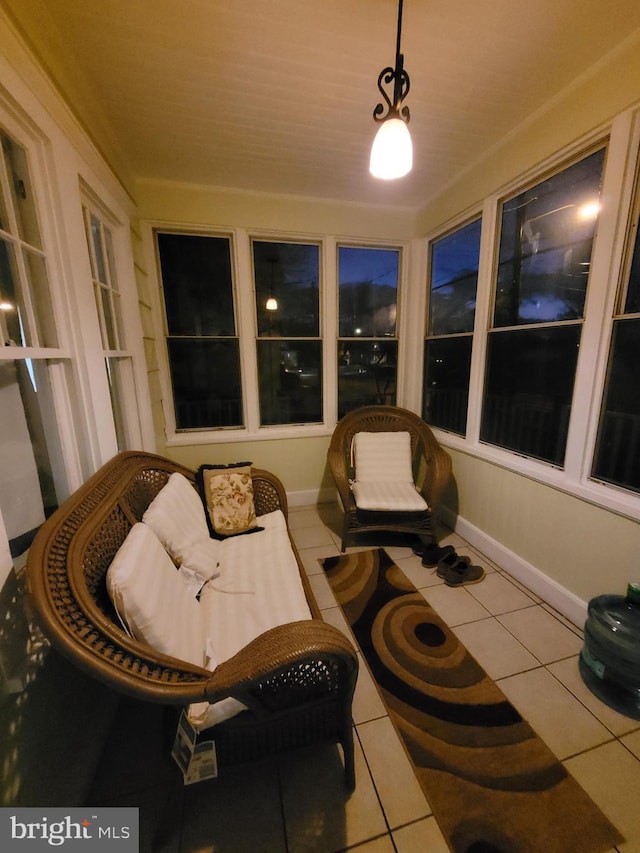 view of sunroom / solarium