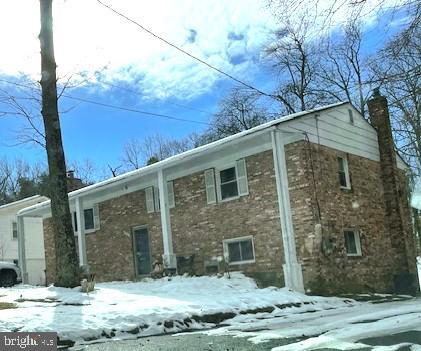 view of snow covered exterior