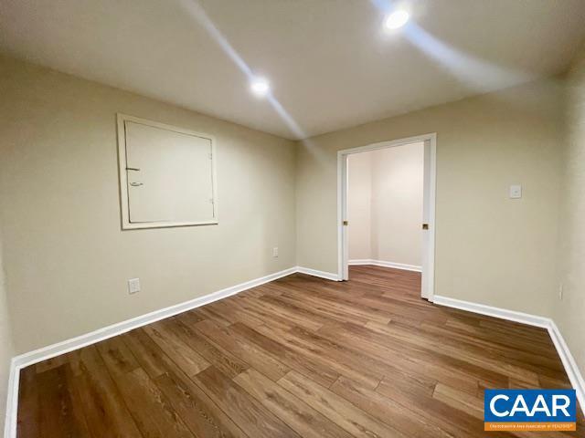 interior space featuring hardwood / wood-style flooring