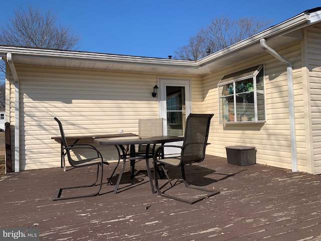 view of patio / terrace featuring a wooden deck