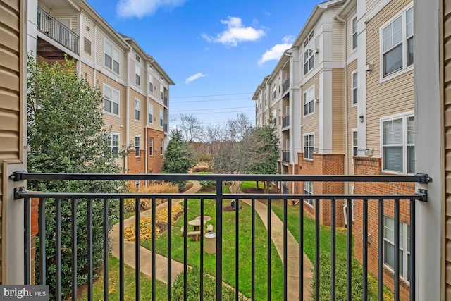 view of balcony