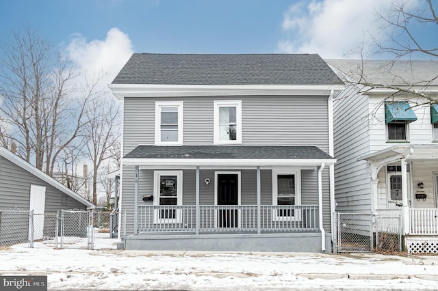 view of front of house with a porch