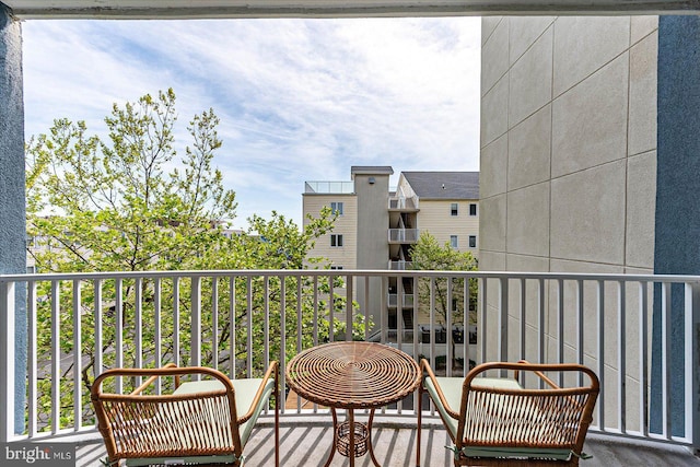 view of balcony