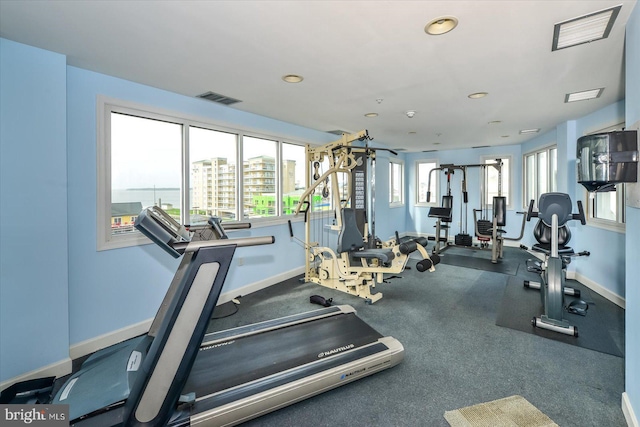 view of exercise room