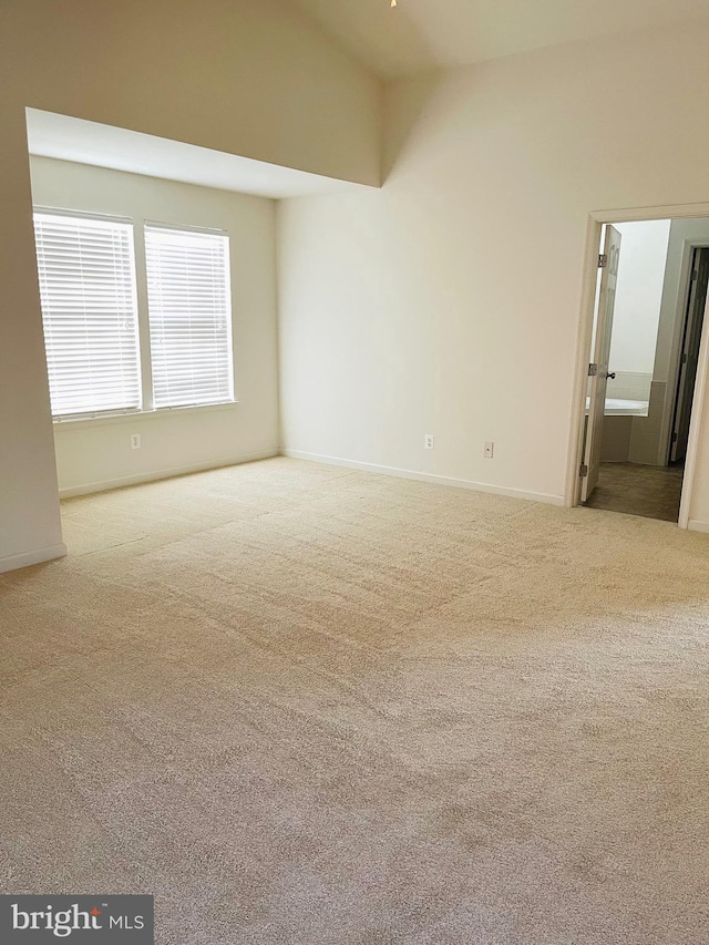 empty room with light carpet