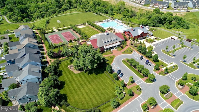 birds eye view of property