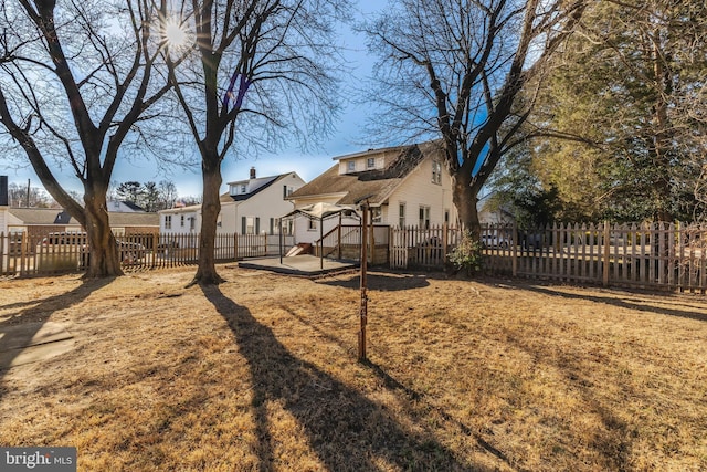 view of yard with a patio