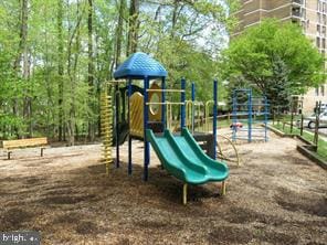 view of jungle gym