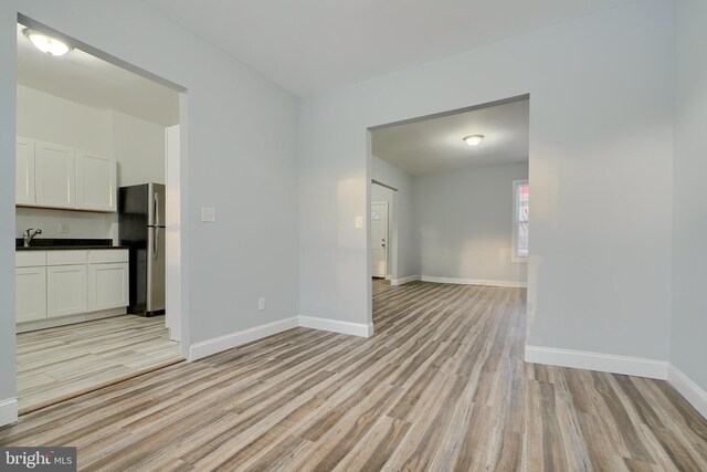 interior space featuring light hardwood / wood-style flooring