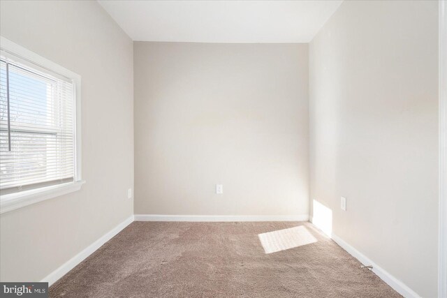 unfurnished room with carpet floors