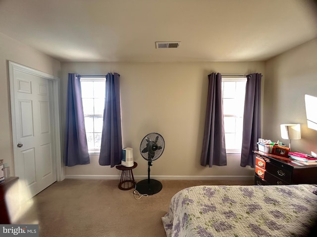 bedroom featuring carpet floors