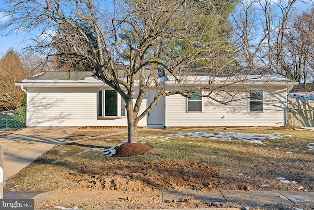 view of front of home