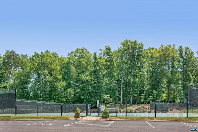 view of tennis court