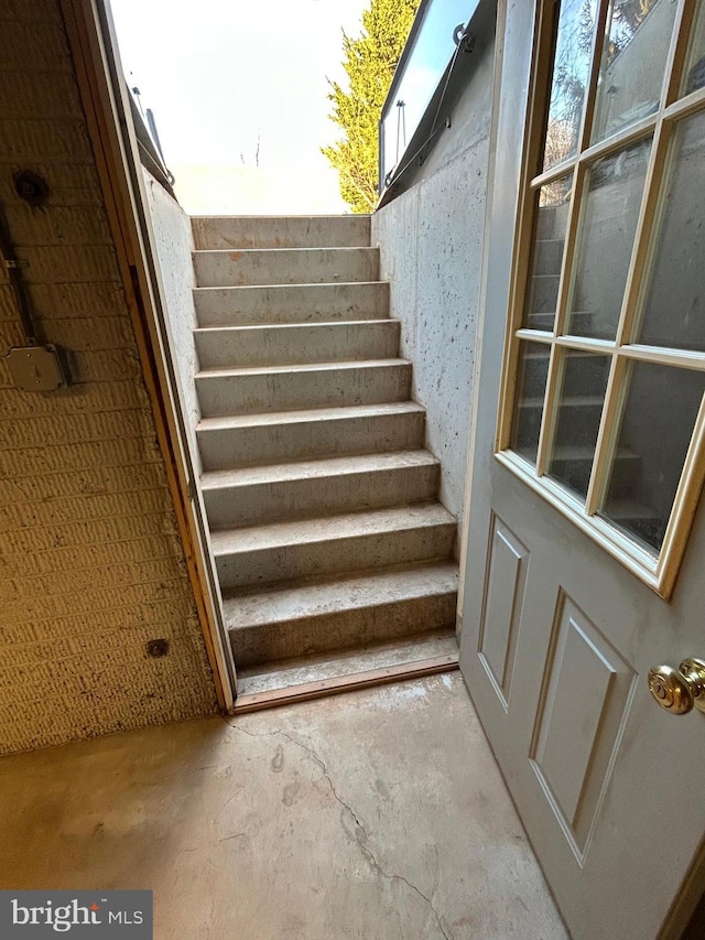 view of staircase