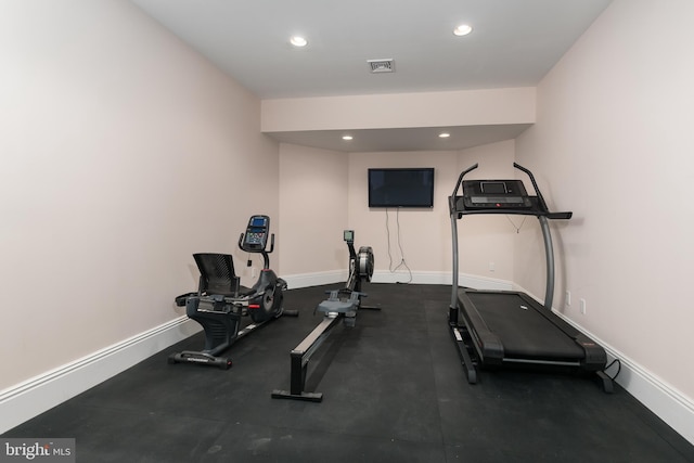 view of workout room