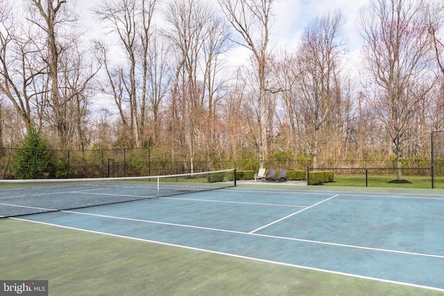 view of sport court