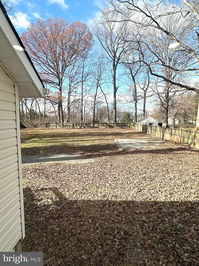 view of yard featuring a patio area