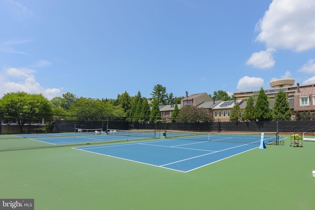 view of tennis court