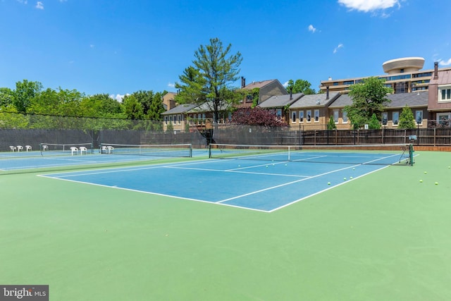 view of tennis court