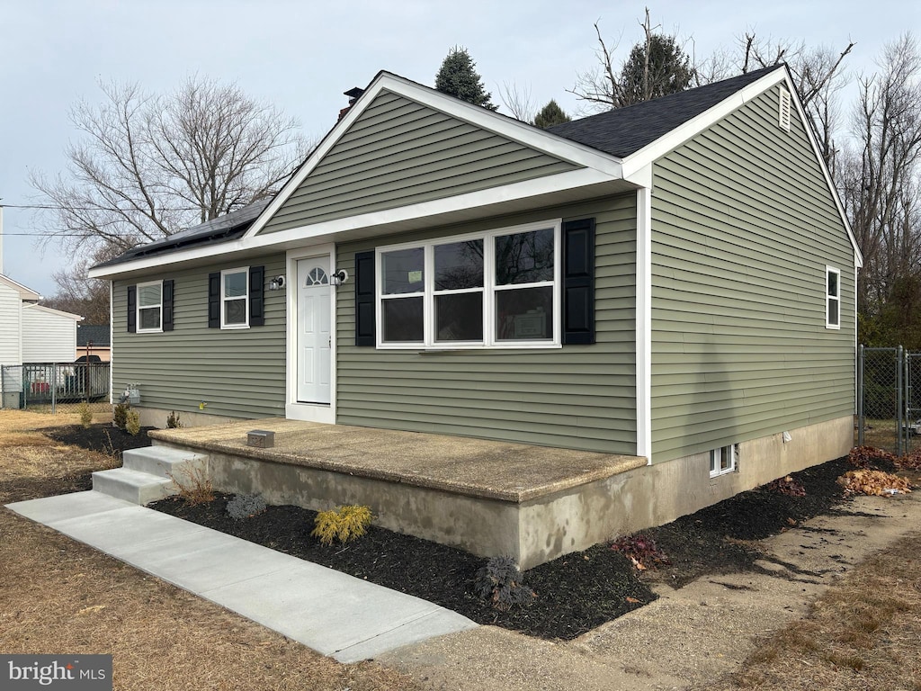 view of front of home