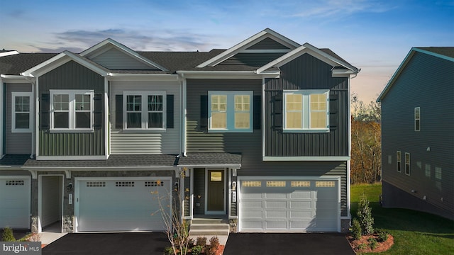 view of front of home featuring a garage