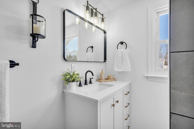 bathroom featuring vanity