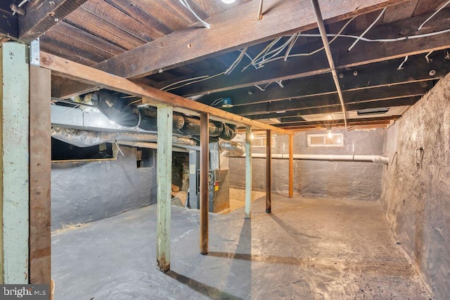 view of basement