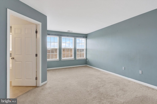 view of carpeted empty room